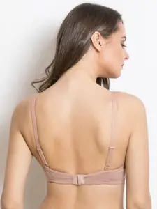 Rosaline by Zivame Beige T-shirt Bra - Full Coverage