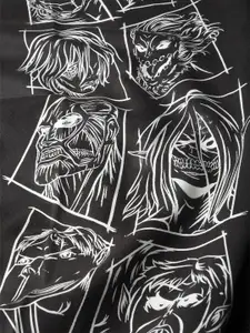 COMICSENSE Men Attack on Titan Anime Printed Wings of Freedom Baggy Fit Jogger Track Pant