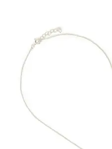 Accessorize London Women 925 Sterling Silver Hallmark Green Stone Pendant Necklace