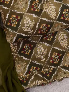 KALINI Printed Unstitched Dress Material