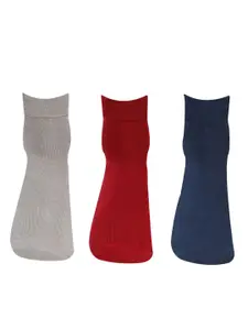 Bonjour Pack of 3 Men Ankle Length Odor Free Breathable Bamboo Cotton Socks