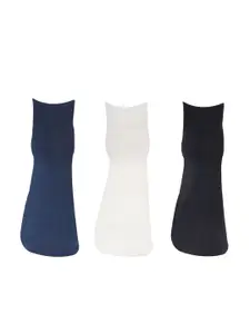 Bonjour Pack of 3 Men Ankle Length Odor Free Breathable Bamboo Cotton Socks