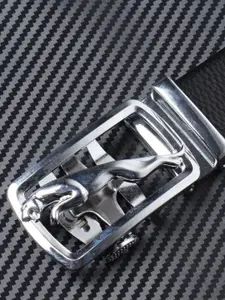 Kastner Men Textured Slider Buckle Closure Belt