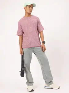 Kook N Keech Textured Knitted Acrylic Oversized Tee