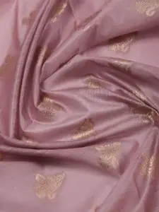 Meena Bazaar Ethnic Motifs Woven Design Zari Chanderi Unstitched Dress Material