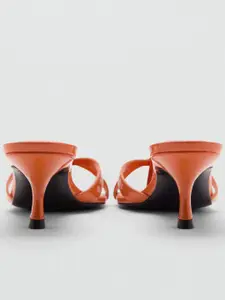 MANGO Open Toe Kitten Heel