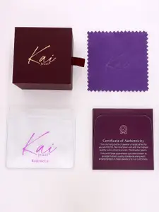 KAI JEWEL 92.5 Sterling Silver Rhodium-Plated Cubic Zirconia Geometric Pendant with Chain