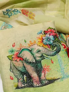 Peachmode Ethnic Motifs Printed Unstitched Dress Material