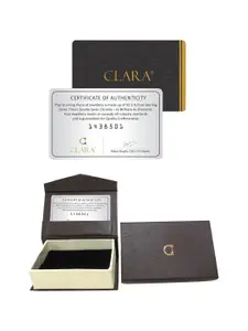 Clara Rose Gold-Plated Cubic Zirconia-Studded 925 Sterling Silver Pendants with Chains