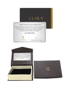 Clara 92.5 Sterling Silver Rose Gold-Plated Contemporary Pendant with Chain