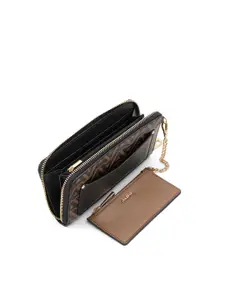 ALDO Women Brand Logo Printed Zip Around Wallet