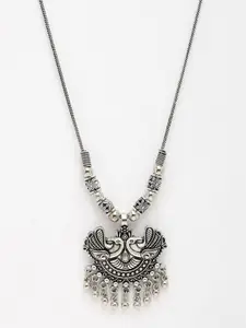 NVR Silver-Plated Contemporary Pendants with Chains