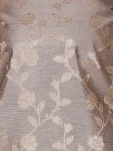 Meena Bazaar Floral Woven Design Art Silk Unstitched Dress Material