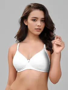 LUX VENUS Set of 2 Full Coverage Lightly Padded Cotton Everyday Bra with All Day Comfort