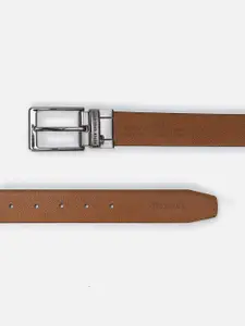 Peter England Men Textured Leather Formal Belt