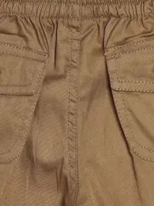 YK Girls Regular Fit Knife Pleated Mid-Rise Cotton Shorts