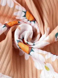 INCLUD Girls Printed Halter Neck Top With Trouser