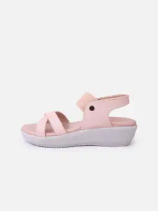 DressBerry Women Striped Open Toe Flats