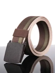 WINSOME DEAL Men Striped Belt