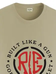 ADRO Men Typography Printed T-shirt