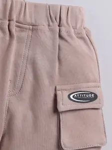 Moms Love Infant Boys Pure Cotton Colourblocked T-shirt with Shorts