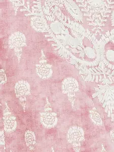 Melange by Lifestyle Floral Printed Notch Neck Straight Kurta