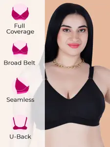 Souminie Full Coverage Non Padded Cotton Everyday Bra- All Day Comfort