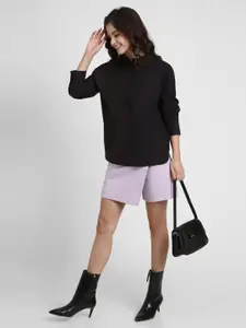 FOREVER 21 Women Solid Opaque Casual Shirt