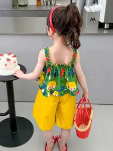 INCLUD Girls Printed Top with Shorts