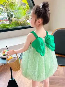 INCLUD Girls Embellished Sleeveless Balloon Dress