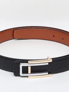 WINSOME DEAL Men Push Pin Textured Formal Belt