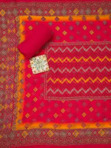 Koskii Abstract Printed Unstitched Dress Material