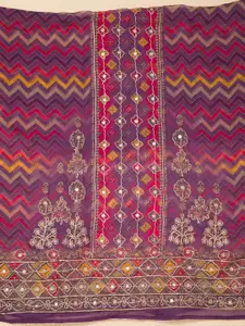 Koskii Floral Printed Unstitched Dress Material