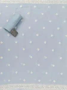 Koskii Floral Embroidered Unstitched Dress Material