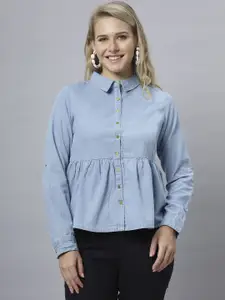 DressBerry Women Solid Classic Opaque Casual Shirt
