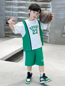 INCLUD Boys Printed T-shirt With Shorts