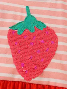 StyleCast Striped Patchwork Cotton Fit & Flare Dress