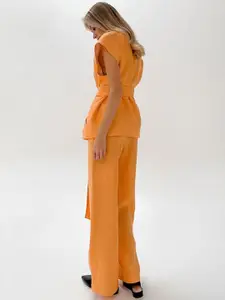 MIAKEE Shawl Neck Top With Trouser