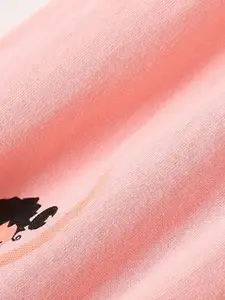 StyleCast Girls White Printed Pure Cotton Top With Shorts