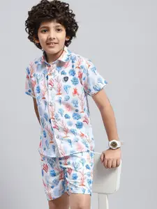 Monte Carlo Boys Printed Shirt with Shorts