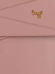 Baggit PU Structured Satchel with Bow Detail
