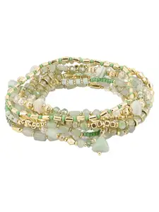 Accessorize Set Of 10 Beaded Elasticated Bracelet