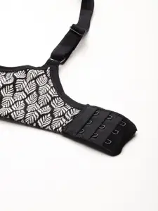 DressBerry Geometric Full Coverage Lightly Padded Bra