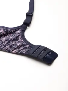 DressBerry Floral Bra Full Coverage Lightly Padded