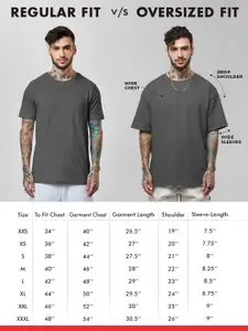 The Souled Store Men Solid Round Neck Pockets Cotton Oversized T-shirt