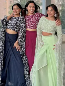 HOUSE OF JAMOTI Embroidered Ready to Wear Lehenga