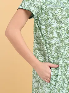 Sweet Dreams Printed Cotton Maxi Nightdress