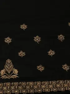 Meena Bazaar Floral Embroidered Unstitched Dress Material