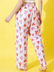 FFLIRTYGO Printed Straight-Leg Lounge Pants