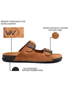 VIV Leather Comfort Sandal With Buckle